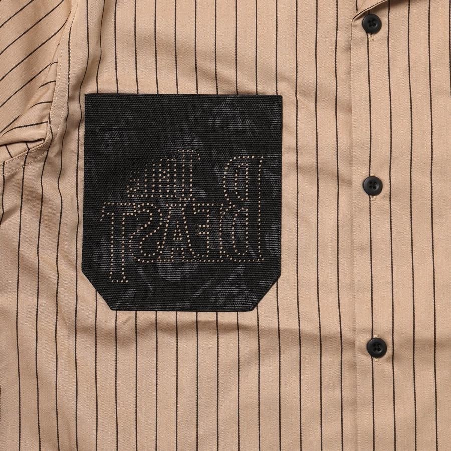 THE BEAST STRIPE WORK SHIRT（BEIGE） BEIGE XL
