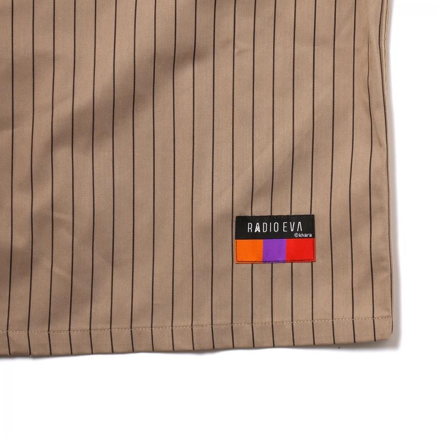 THE BEAST STRIPE WORK SHIRT（BEIGE） BEIGE XL
