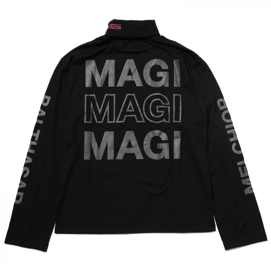 NEW MAGI SYSTEM Roll Neck Cutsew (BLACK) BLACK LARGE