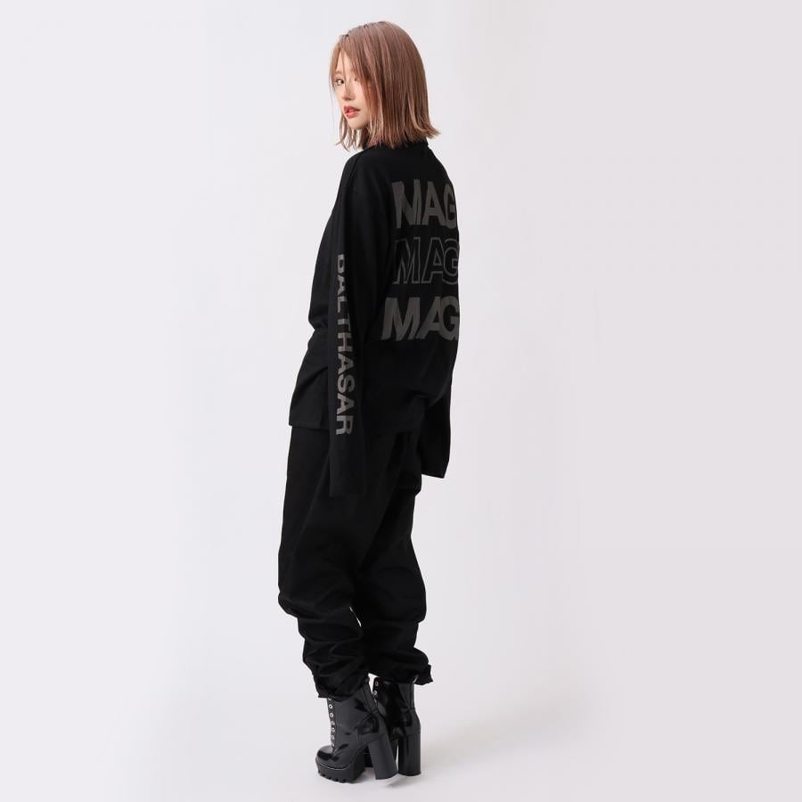 NEW MAGI SYSTEM Roll Neck Cutsew (BLACK) BLACK LARGE