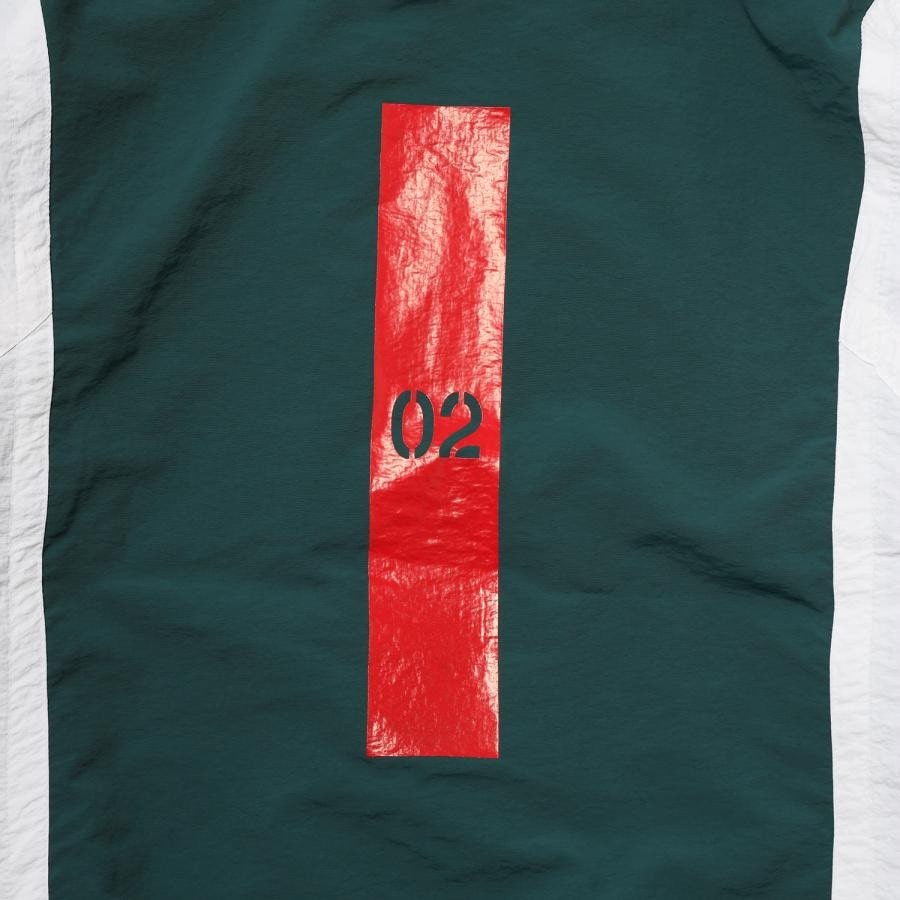 EVANGELION SWITCHING NYLON JACKET (GREEN×BLACK×WHIT(02)) GREEN×BLACK×WHITE(02) M