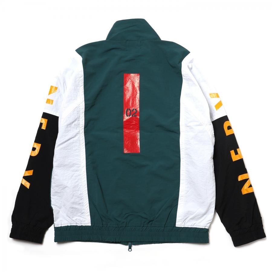 EVANGELION SWITCHING NYLON JACKET (GREEN×BLACK×WHIT(02)) GREEN×BLACK×WHITE(02) L