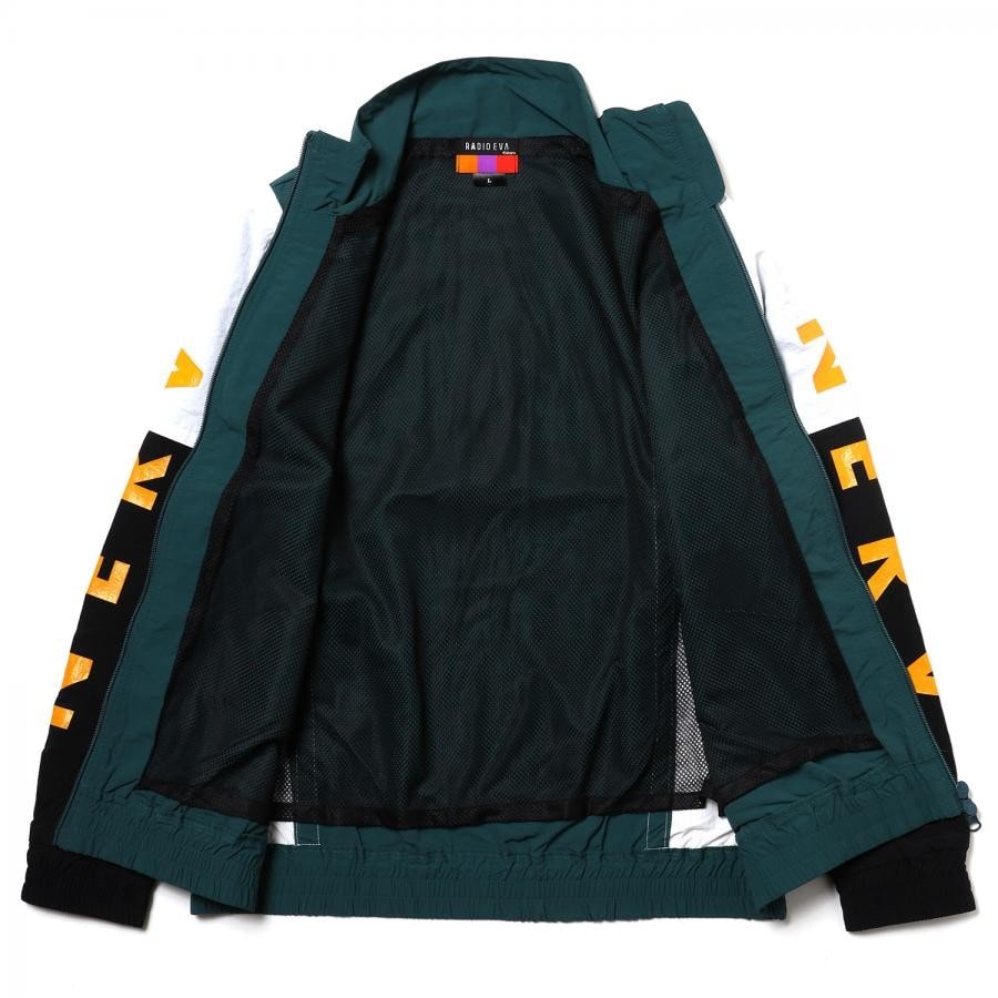 EVANGELION SWITCHING NYLON JACKET (GREEN×BLACK×WHIT(02)) GREEN×BLACK×WHITE(02) XL