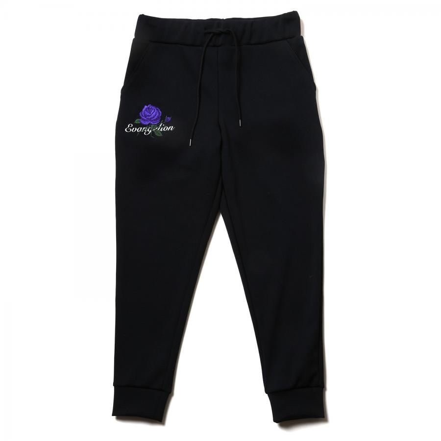 EVA-01 Flower Embroidery Pants (BLACK(初号機ローズ)) BLACK(初号機ローズ) FREE