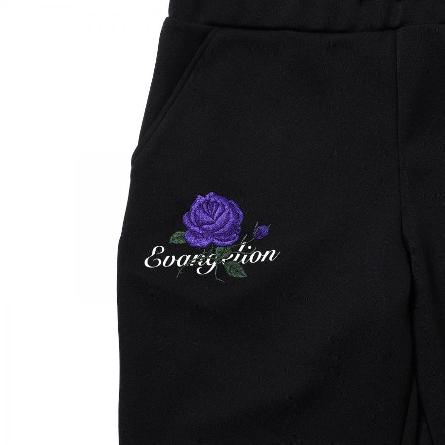 EVA-01 Flower Embroidery Pants (BLACK(初号機ローズ)) BLACK(初号機ローズ) FREE