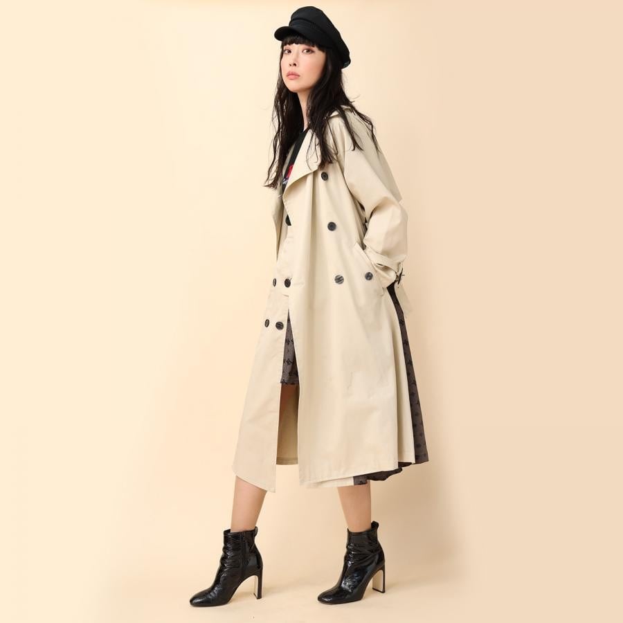 Check on EVA Trench Coat (BEIGE) BEIGE FREE