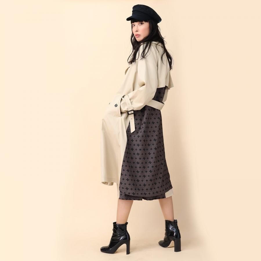 Check on EVA Trench Coat (BEIGE) BEIGE FREE
