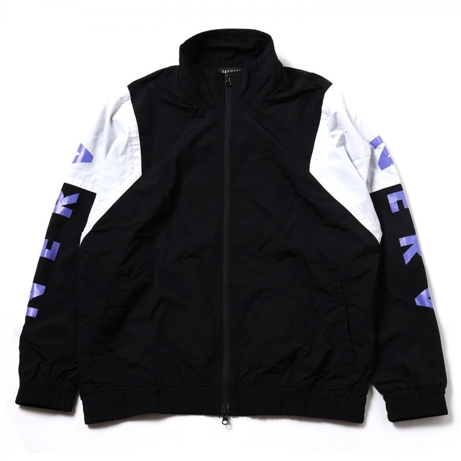 EVANGELION SWITCHING NYLON JACKET (ブラック×パープル×グリーン(01)) ブラック×パープル×グリーン（01） L