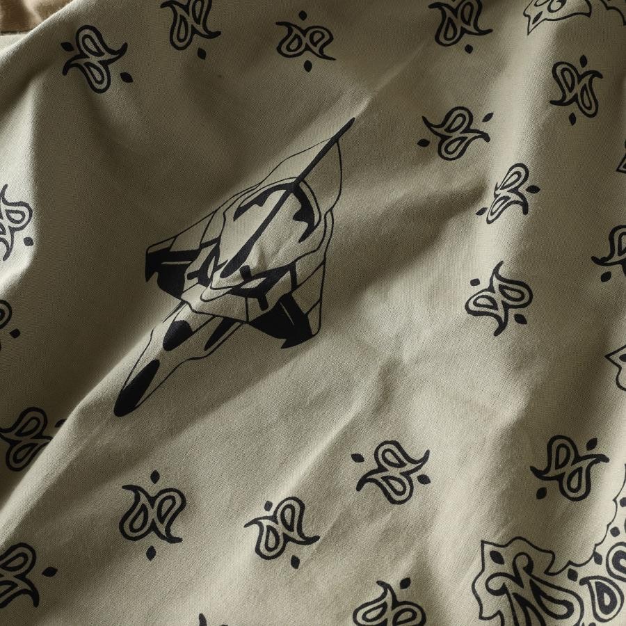 EVA-01 PAISLEYS BANDANNA T-Shirt (SAND KHAKI×BEIGE) SAND KHAKI×BEIGE ONE SIZE