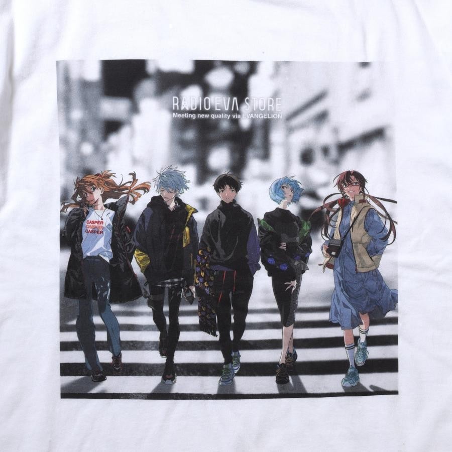 RADIO EVA Illustration T-Shirt β（Mai Yoneyama）（WHITE） WHITE XXL