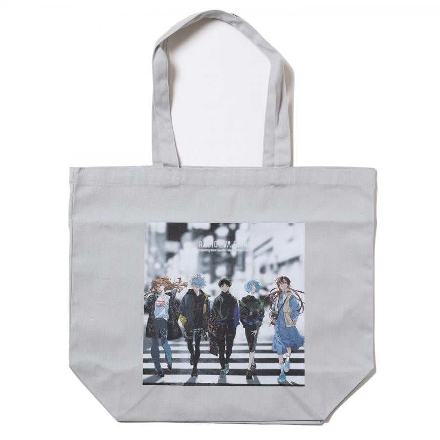 RADIO EVA Illustration Tote Bag β（Mai Yoneyama）（LIGHT GRAY） LIGHT GRAY FREE