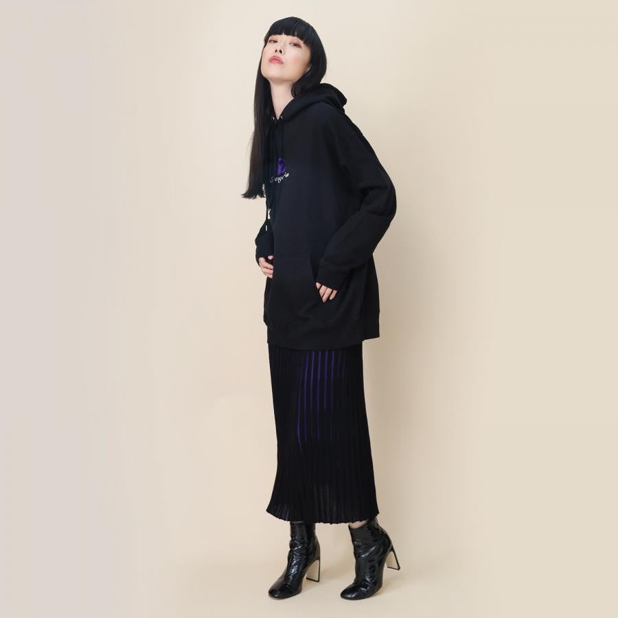EVA-01 Flower Embroidery Parka (BLACK) BLACK ONE SIZE