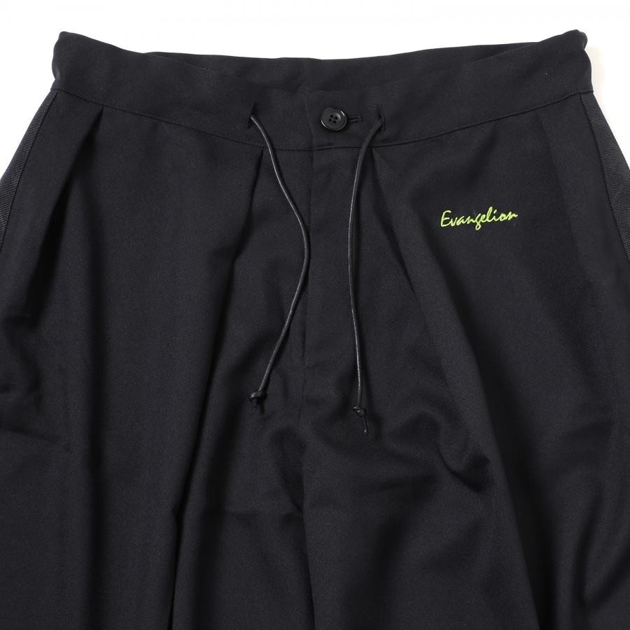 EVANGELION HAKAMA PANTS (BLACK×BLACK) BLACK×BLACK SMALL