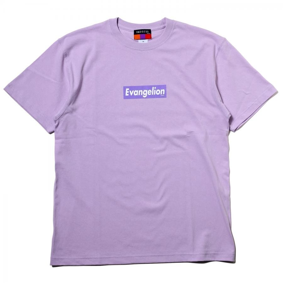 EVANGELION BOX LOGO T-Shirt (ライトパープル) ライトパープル XL