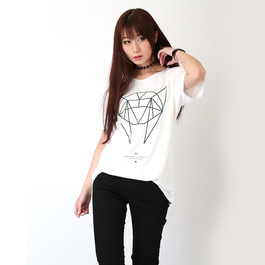 GEOMETRIC ASUKA T-Shirt (ホワイト) ホワイト XL