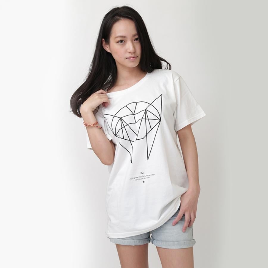 GEOMETRIC ASUKA T-Shirt (ホワイト) ホワイト XL