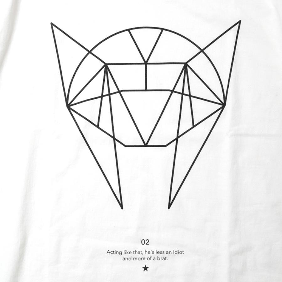 GEOMETRIC ASUKA T-Shirt (ホワイト) ホワイト XL