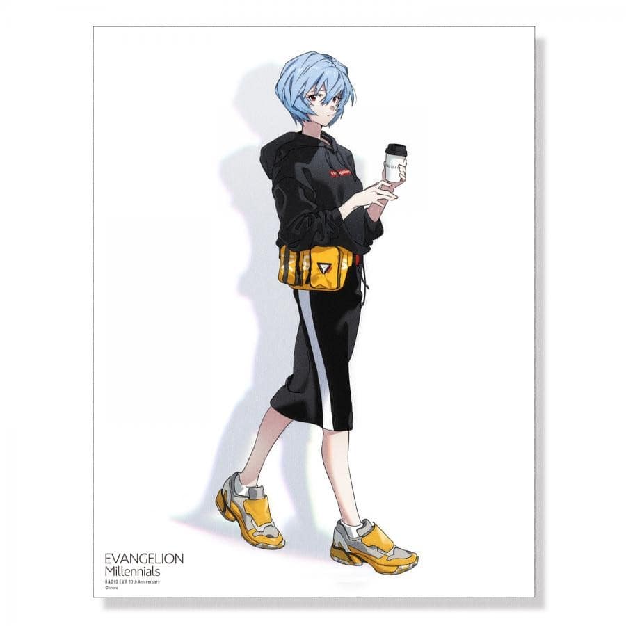 EVA Canvas Art （illustration）レイ(EVANGELION Millennials)【受注生産商品（ご注文から30～50日でお届け）】 レイ（EVANGELION Millennials） P10号