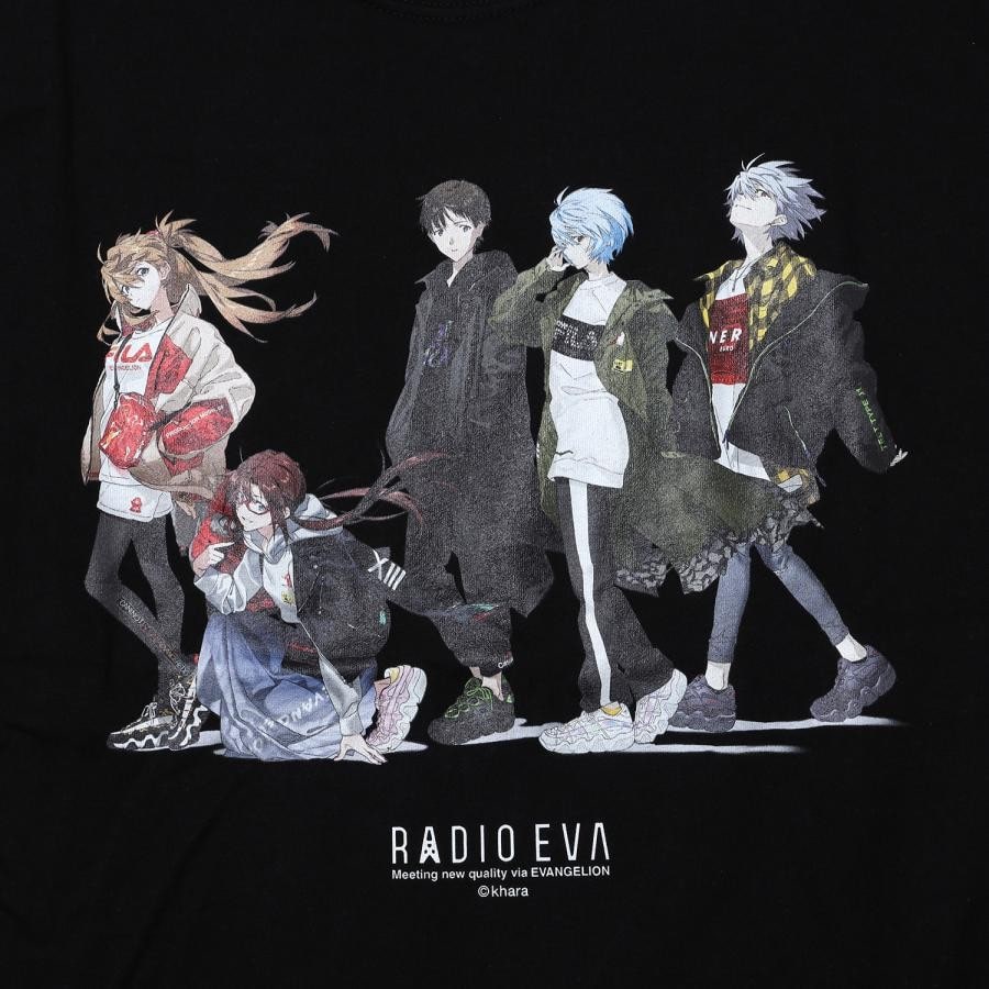 RADIO EVA Illustration Cutsew (Mai Yoneyama) (BLACK) ブラック ONE SIZE