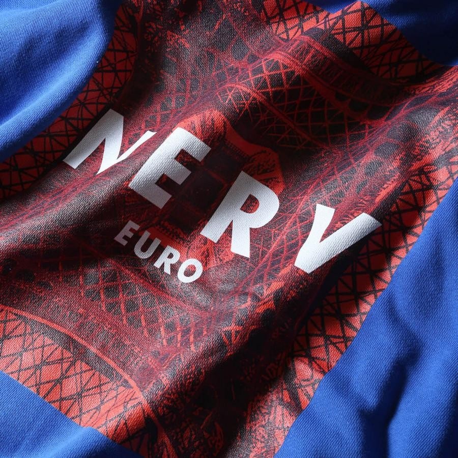 EURO NERV BOX LOGO Parka (ブルー) ブルー L