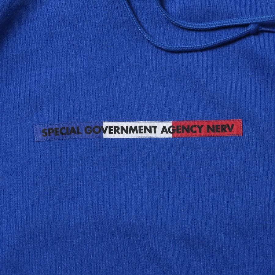 EURO NERV BOX LOGO Parka (ブルー) ブルー XL