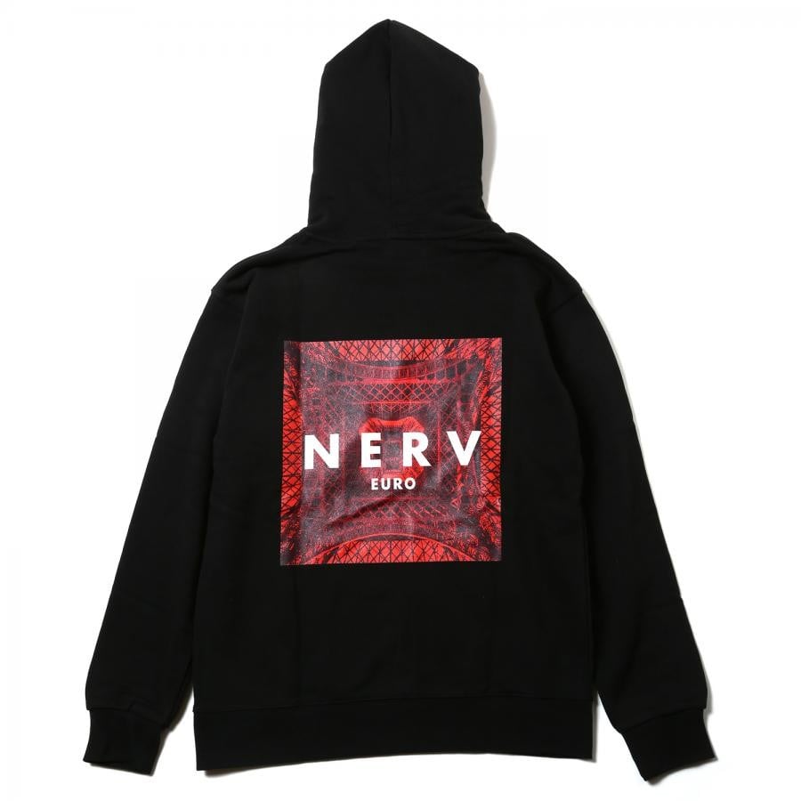 EURO NERV BOX LOGO Parka (ブラック) ブラック XXL