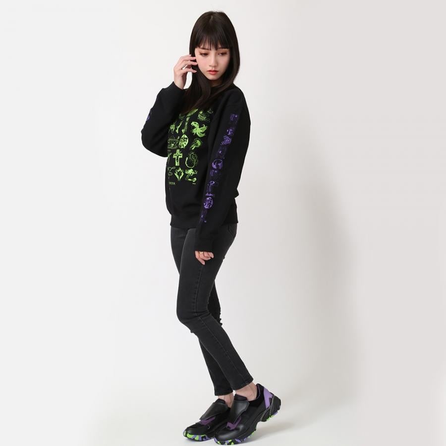 TYPOGRAPHY OF EVA Sweat (ブラック) ブラック M