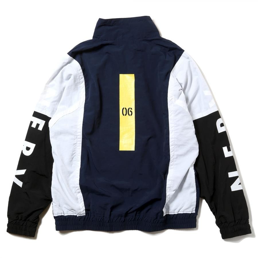 EVANGELION SWITCHING NYLON JACKET (ネイビー×ブラック×ホワイト(06)) L