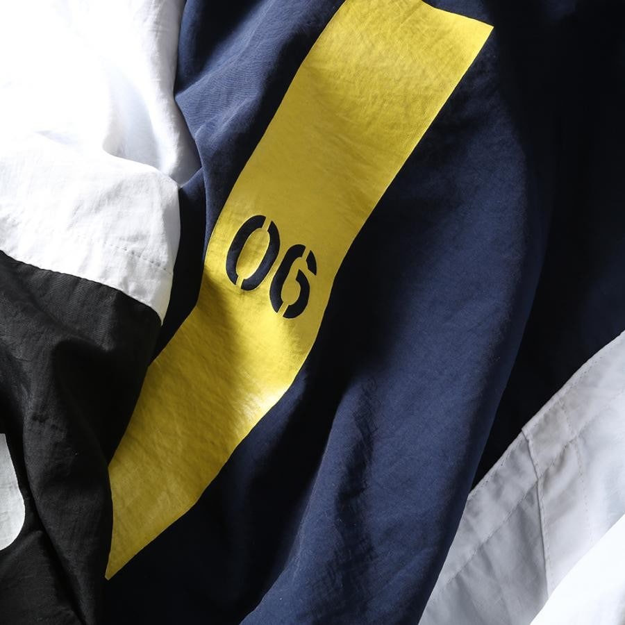 EVANGELION SWITCHING NYLON JACKET (ネイビー×ブラック×ホワイト(06)) XL