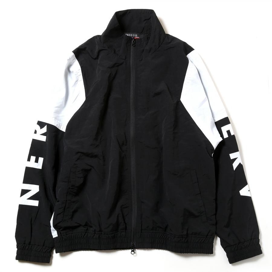 EVANGELION SWITCHING NYLON JACKET (ブラック×ホワイト(02)) L