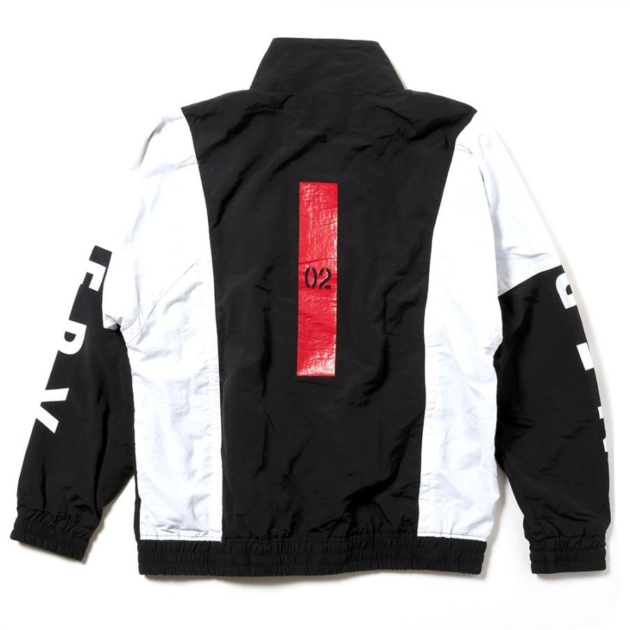 EVANGELION SWITCHING NYLON JACKET (ブラック×ホワイト(02)) L