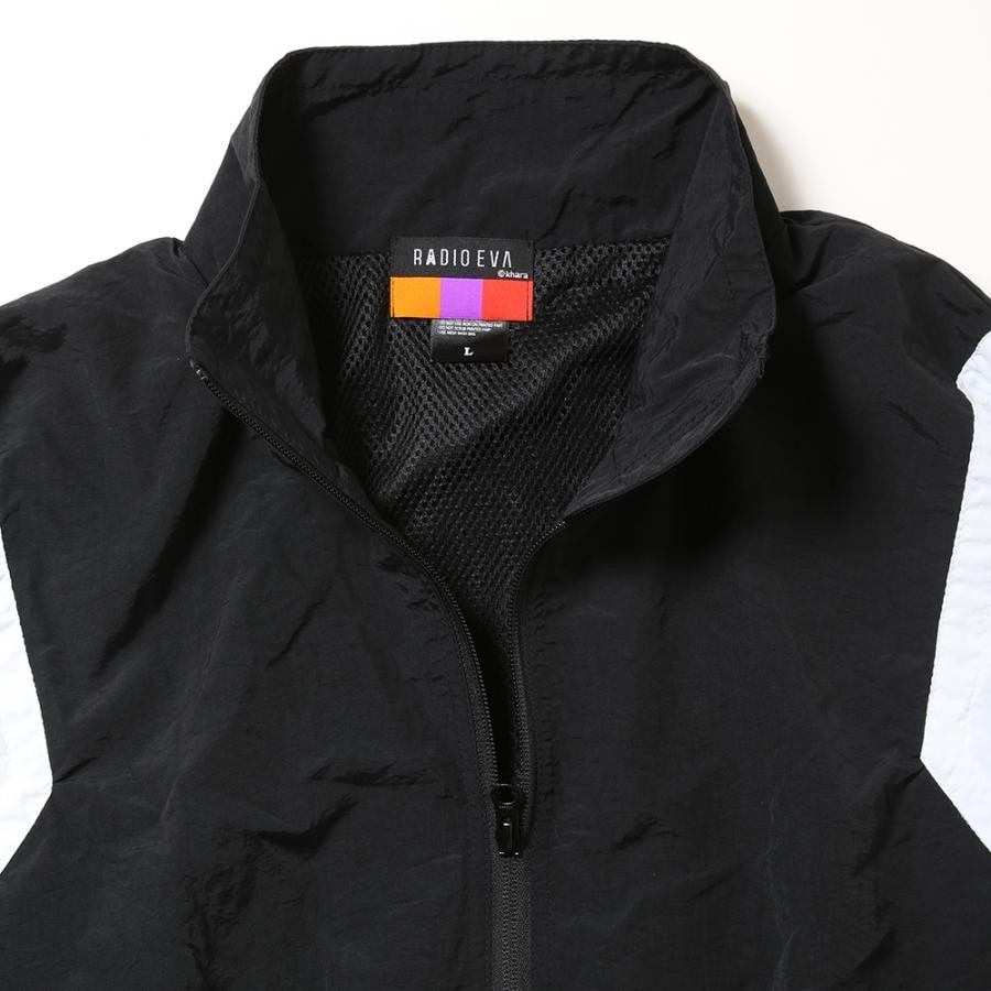 EVANGELION SWITCHING NYLON JACKET (ブラック×ホワイト(02)) L