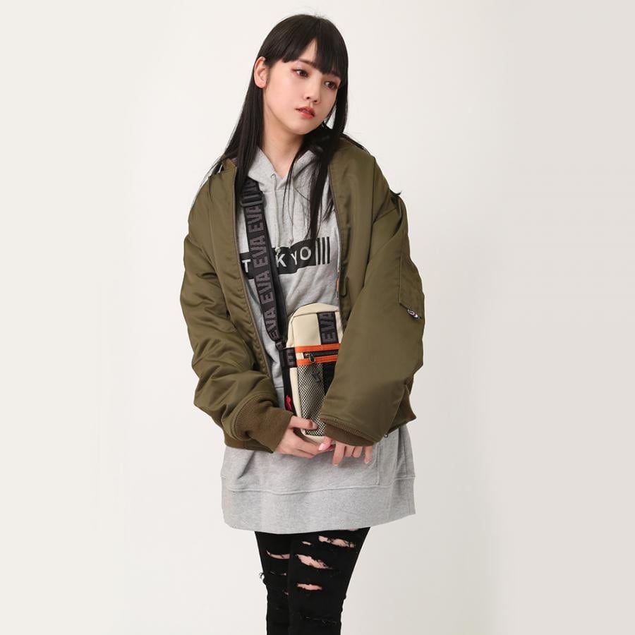 EVANGELION MINI SHOULDER BAG by FIRE FIRST (BEIGE(NERV)) ONE SIZE