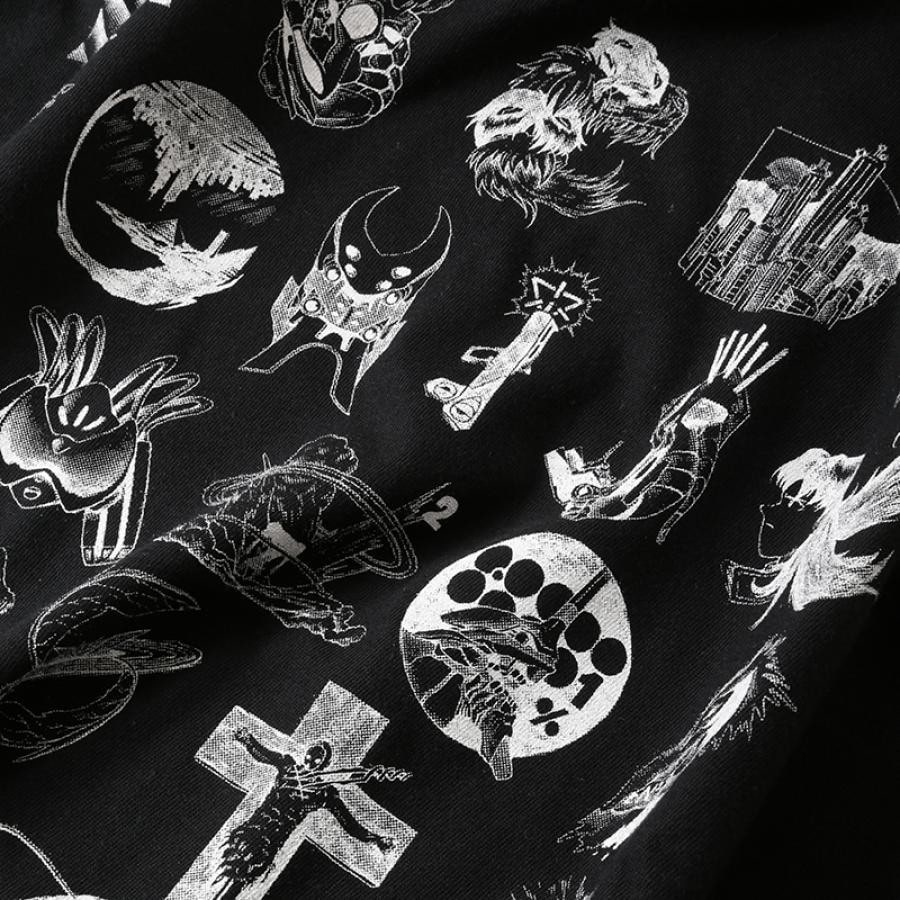 TYPOGRAPHY OF EVA index T-Shirt (ブラック) M