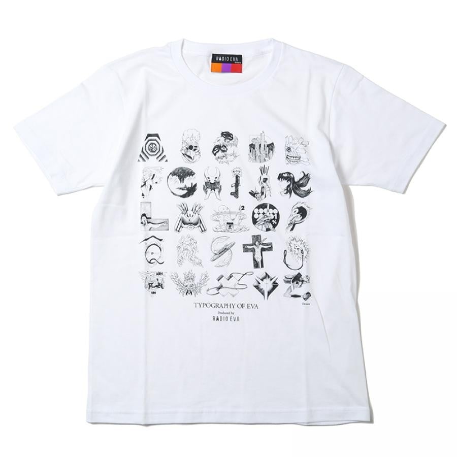 TYPOGRAPHY OF EVA index T-Shirt (ホワイト) M