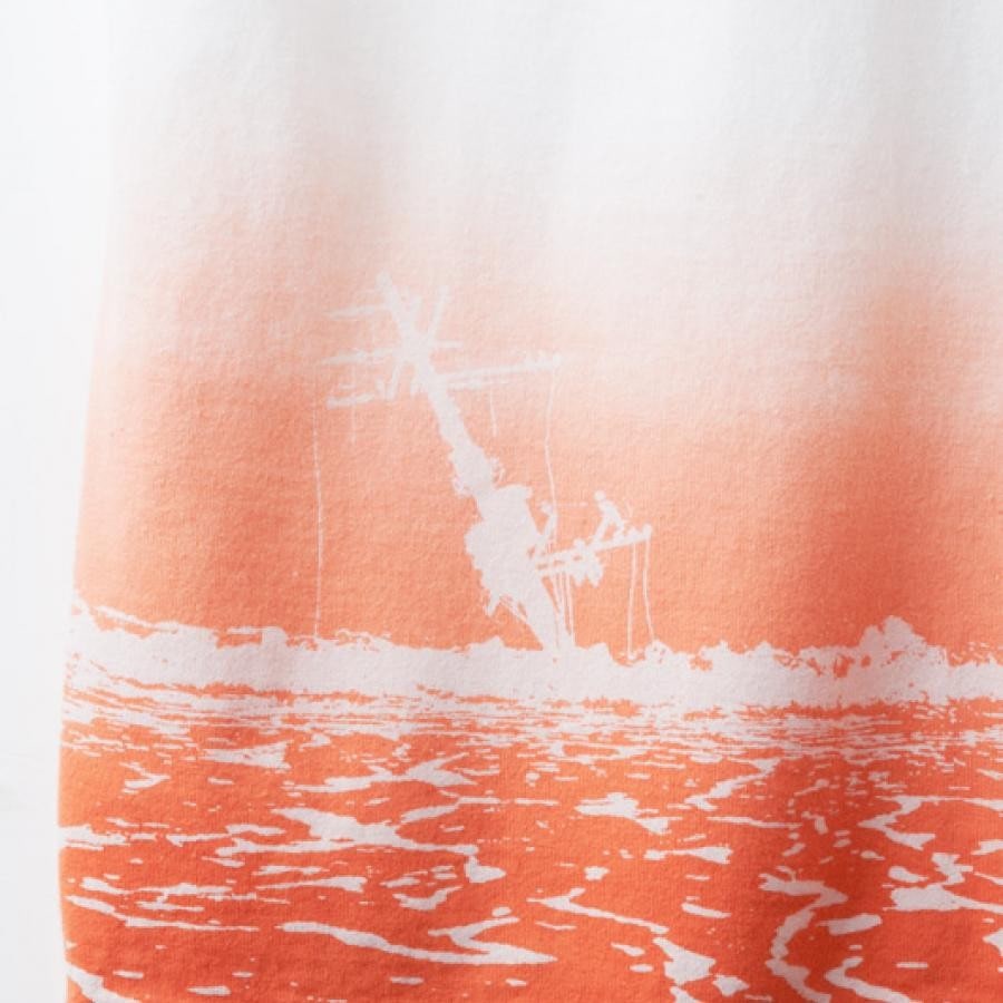 波打際 T-Shirt (ホワイト) XL