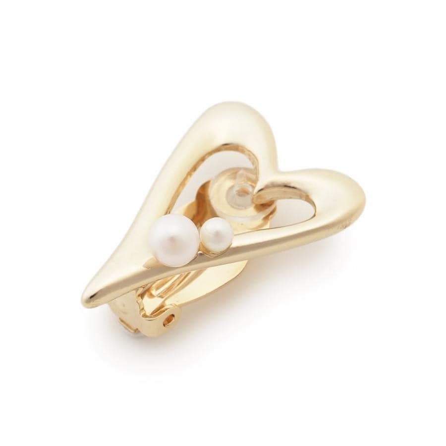 ハートイヤリング SLV F