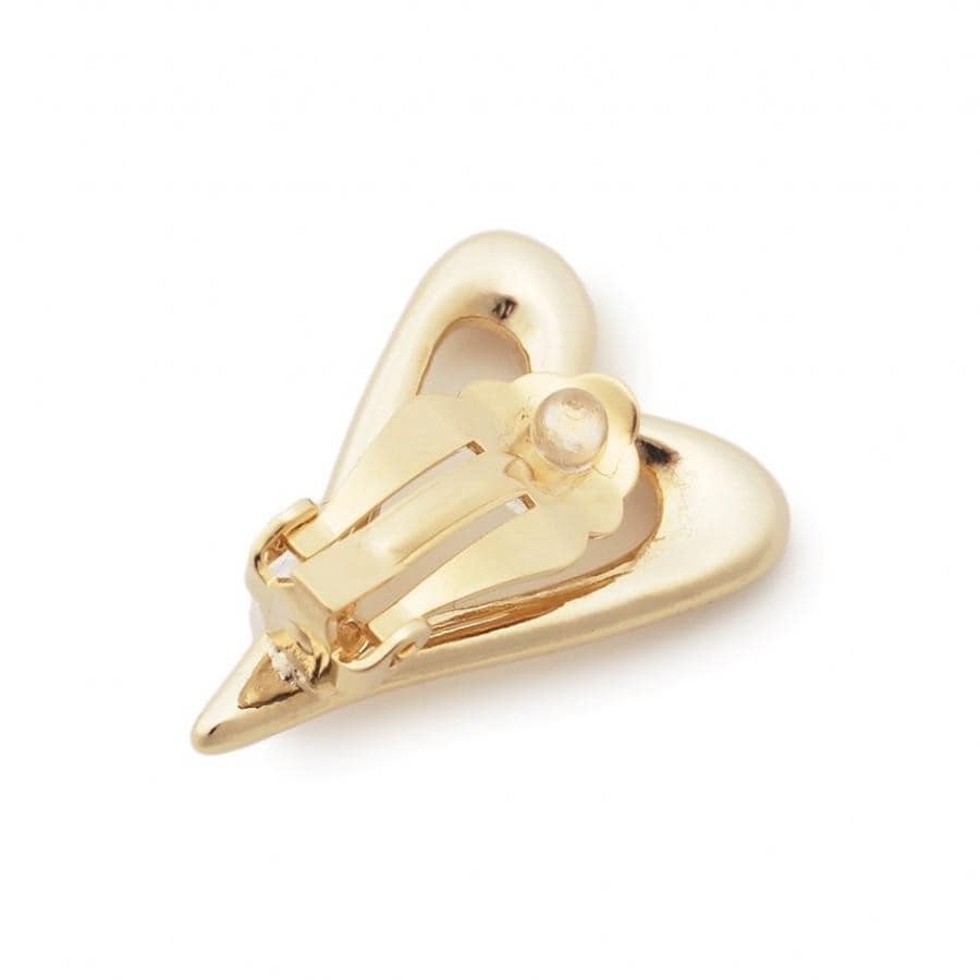 ハートイヤリング SLV F