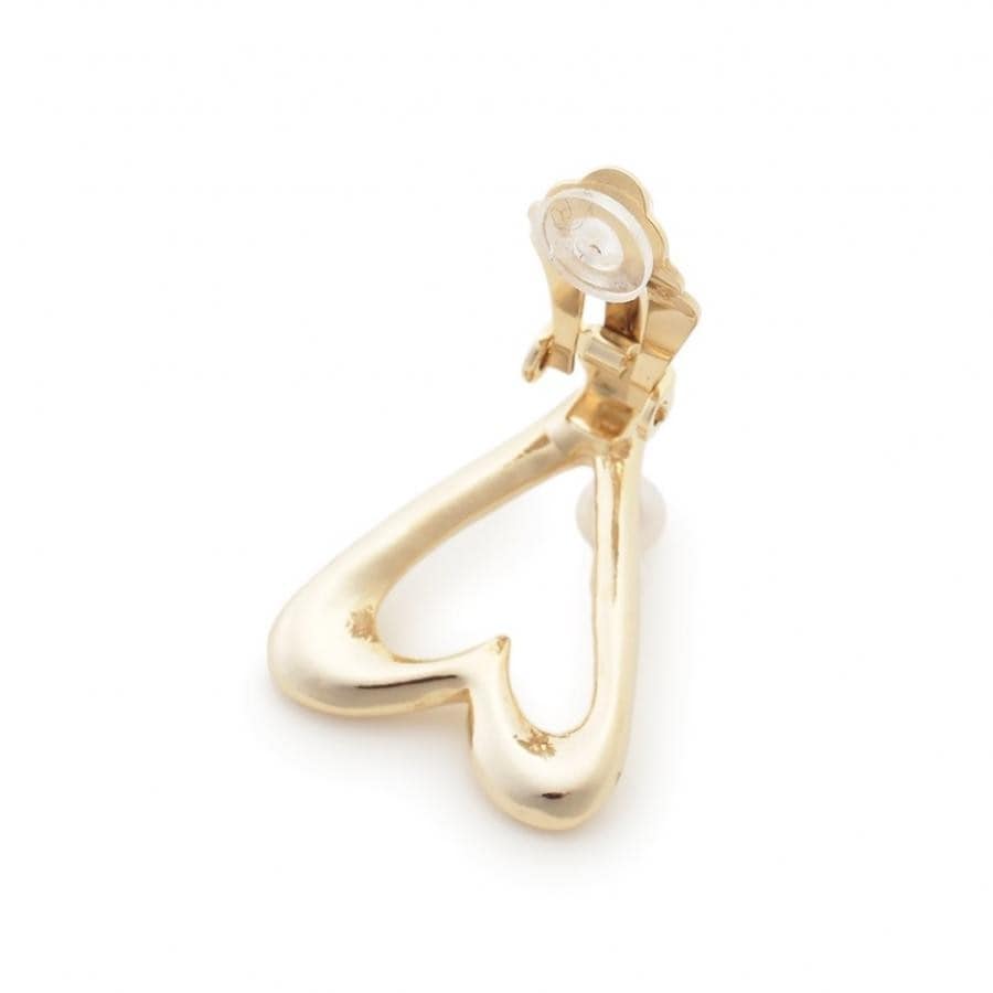 ハートイヤリング SLV F