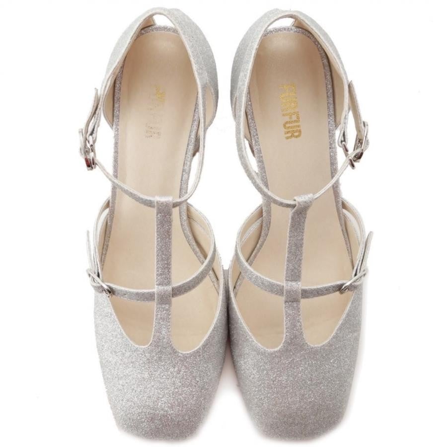 キラキラパンプス BLK 38