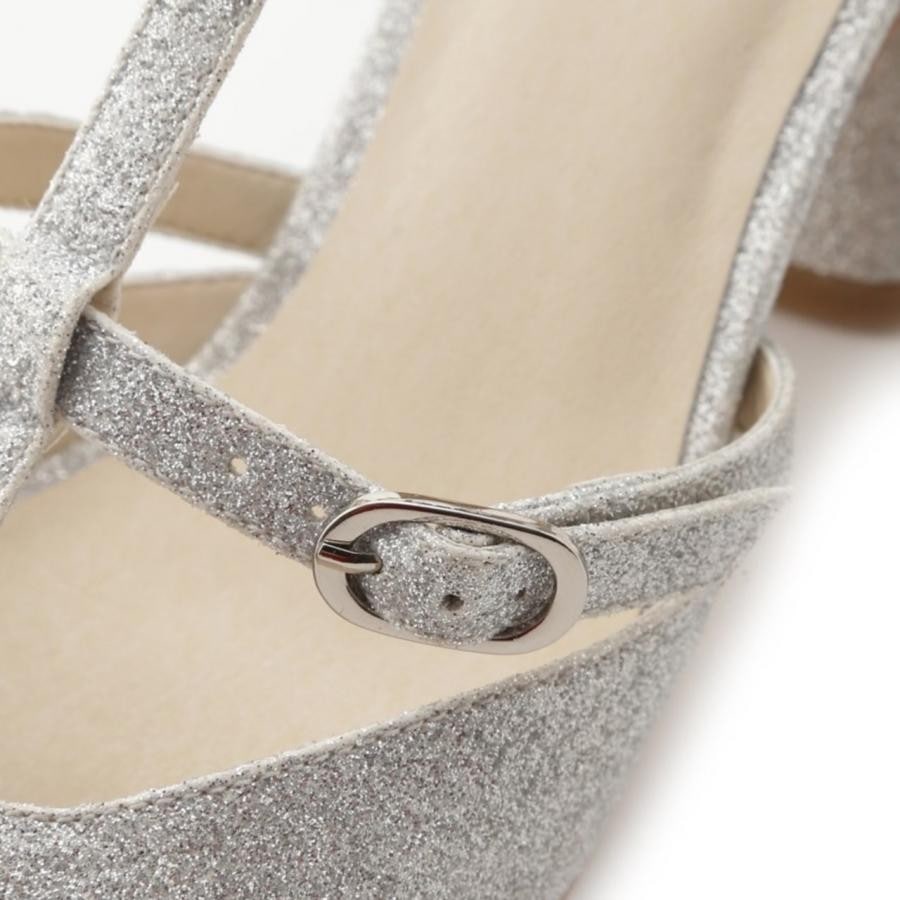 キラキラパンプス SLV 36