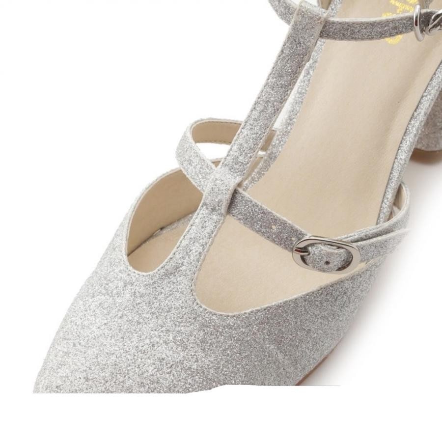 キラキラパンプス SLV 38