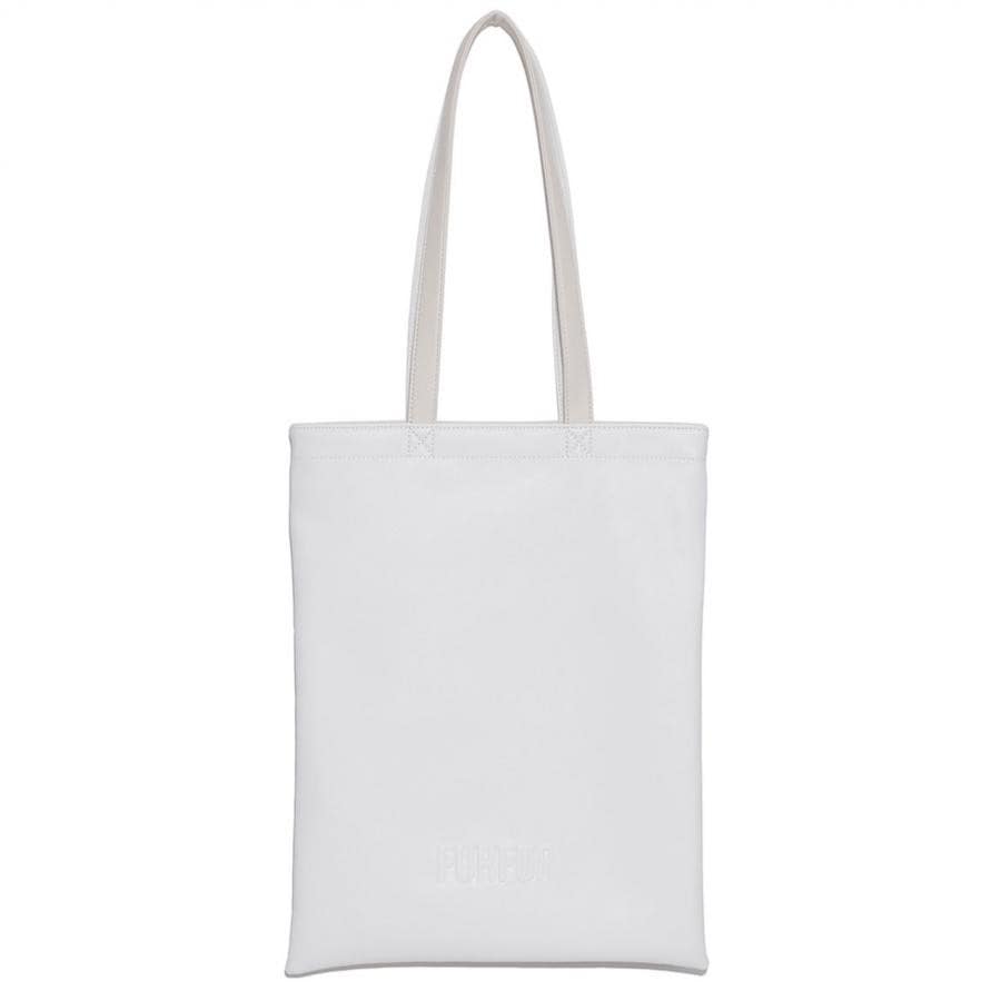 バイカラーレザーライクトート YEL F