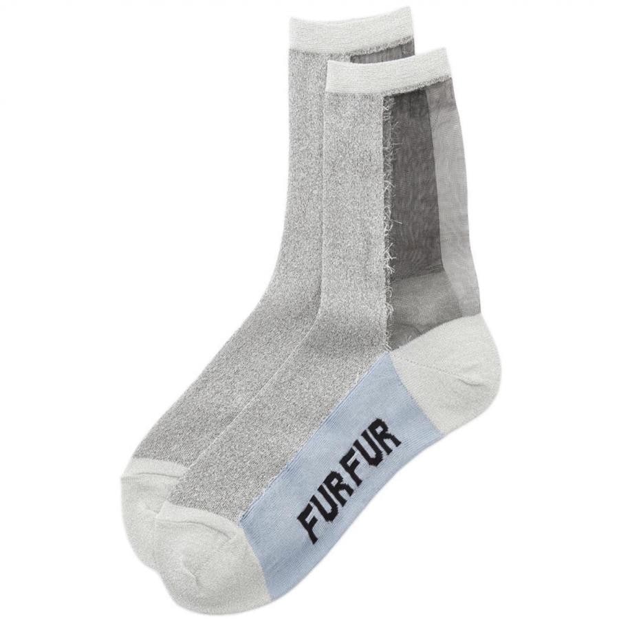 バイカラーラメソックス BLK F