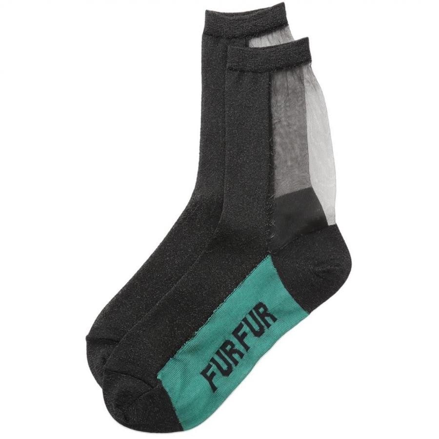 バイカラーラメソックス BLK F