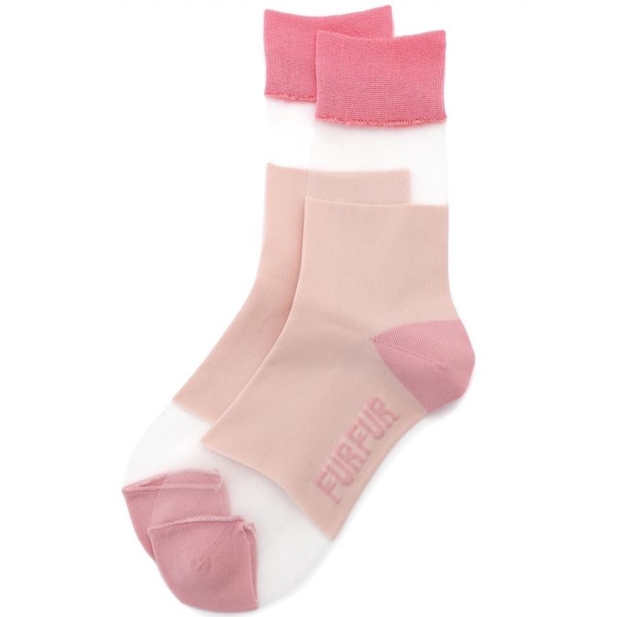 カラーブロックソックス YEL F