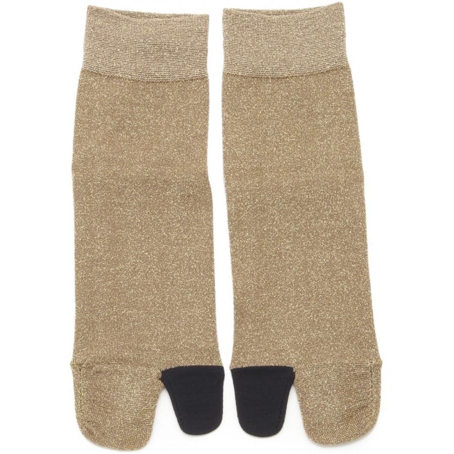 GLITTER TABI SOCKS BLK F