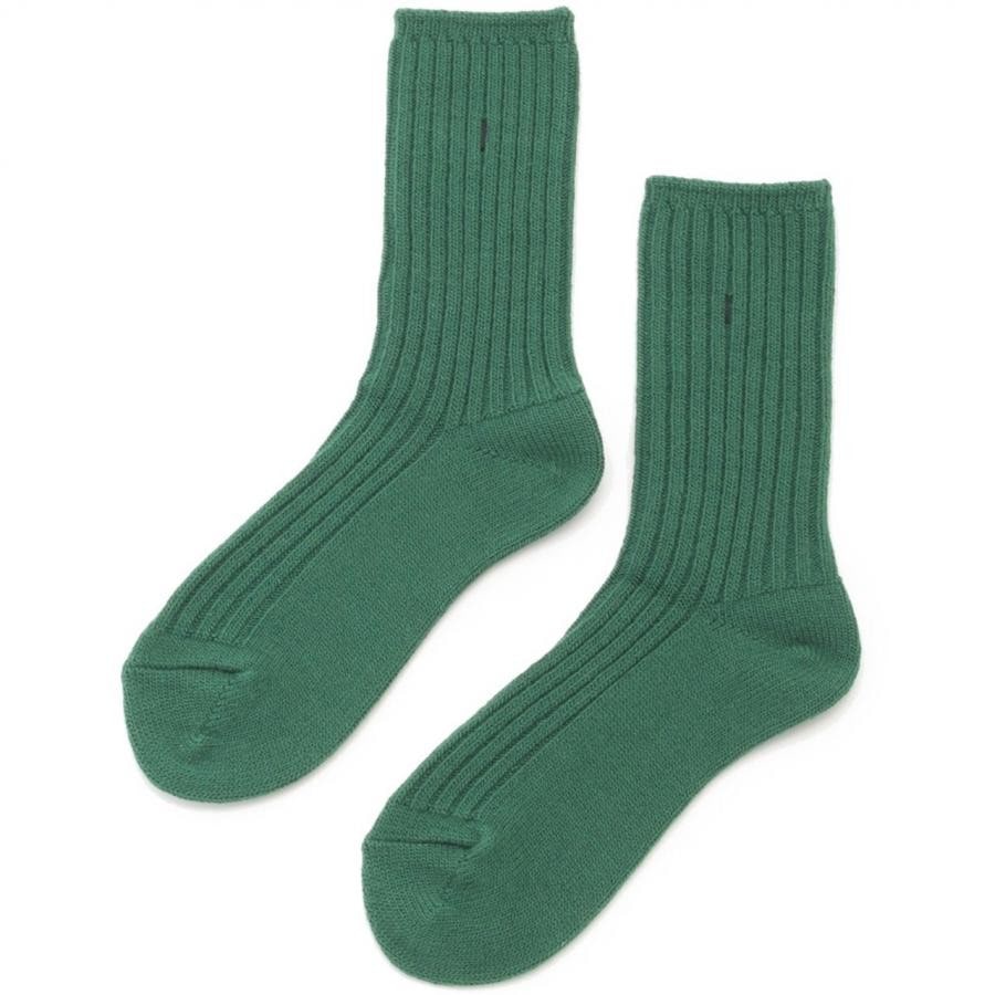 RIBBON LACEUP SOCKS GRN F
