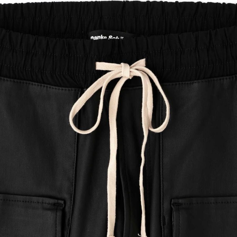 DankeSchon/ダンケシェーン/COATED FLAP PANTS/コーディングフラップパンツ BLACK S