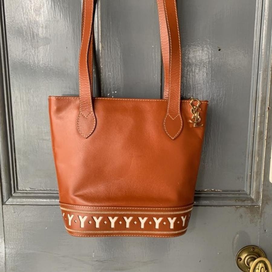 vintage YVES SAINT LAURENT〈ヴィンテージサンローラン〉ショルダートートバッグ